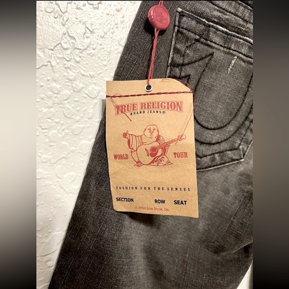 NWT True Religion Womens Sz 29 Designer Petite Denim Skinny Jeans Black Short - Picture 6 of 12